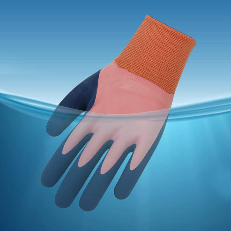 13g nylon liner, fully coated latex first, thumb fully coated sandy latex finished (3)