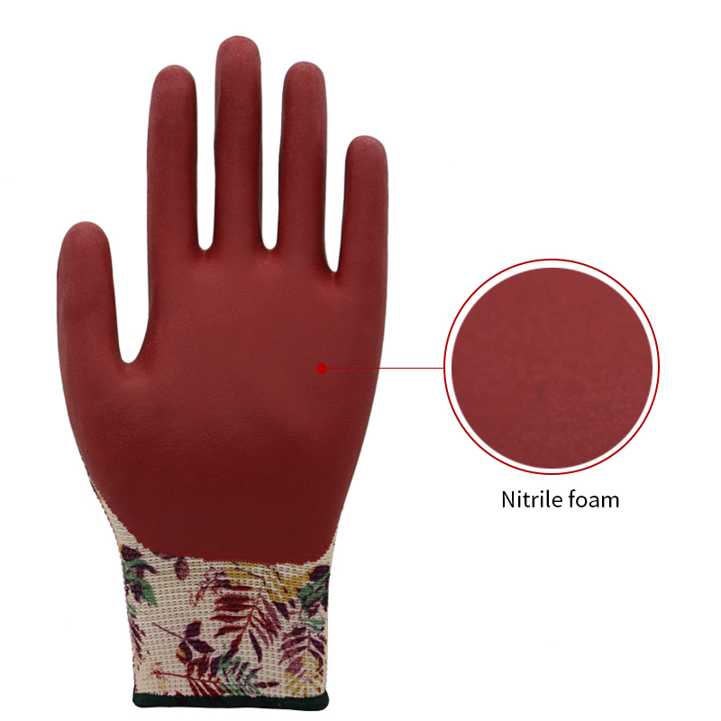 13g nylon voering, handpalm gecoat rood nitrilschuim (3)