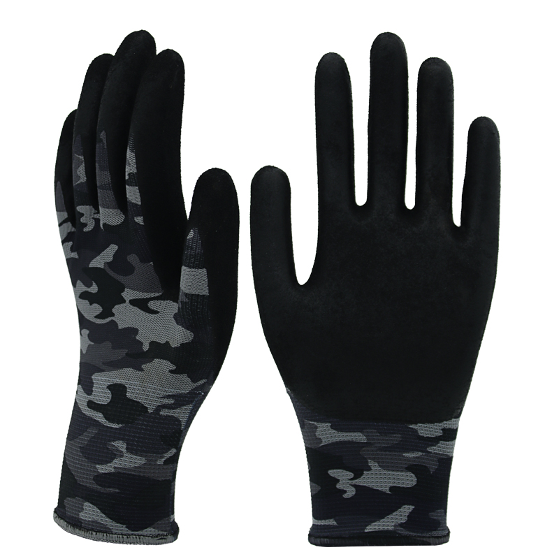 13g nylon liner, palm coated sandy nitrile (2)