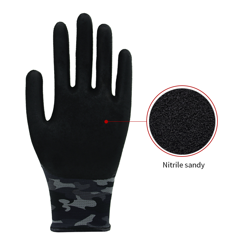 13g nylon liner, palm coated sandy nitrile (3)