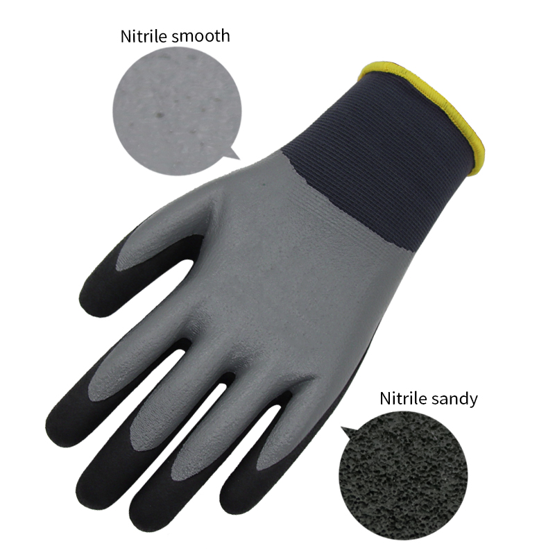 13g polyester liner, nitrile ezigbo mkpuchi zuru oke, mbụ, aja aja aja nitrile emechara (5)